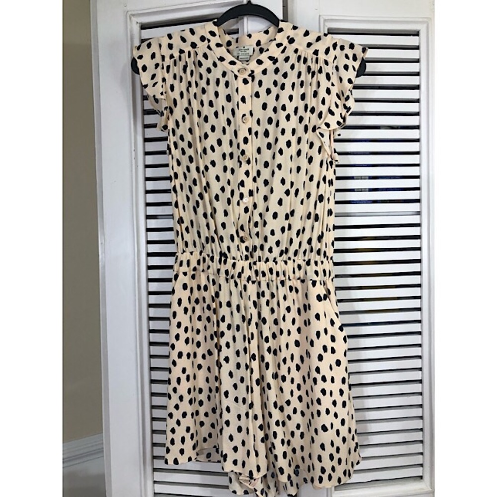 Kate Spade Leopard Dot romper (peach)